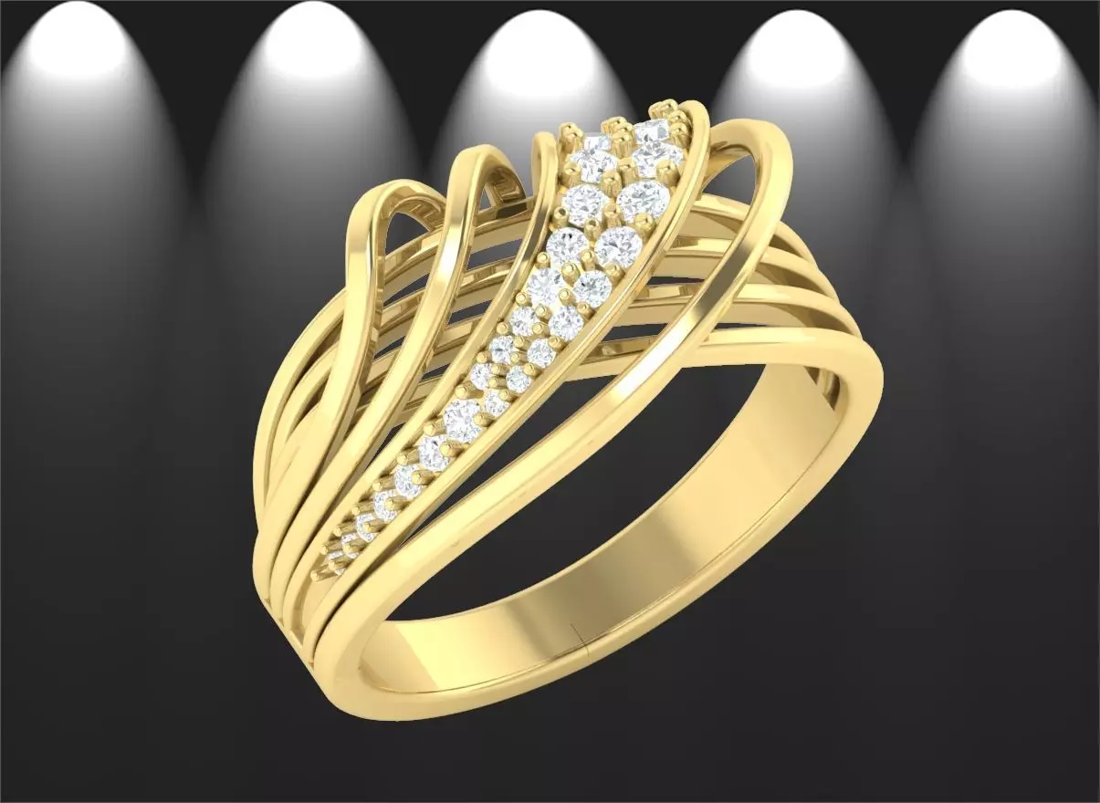 LADIES RING BSJ-R 8884 3D print model_0