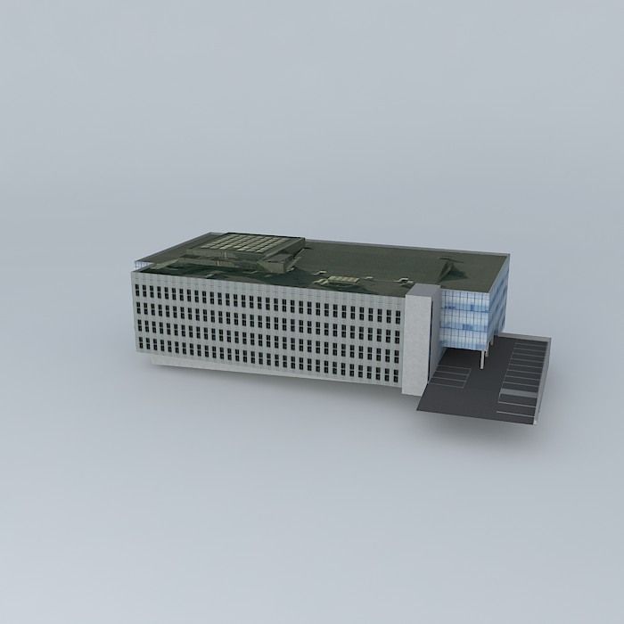 Business,center in Kaunas Free 3D model_1