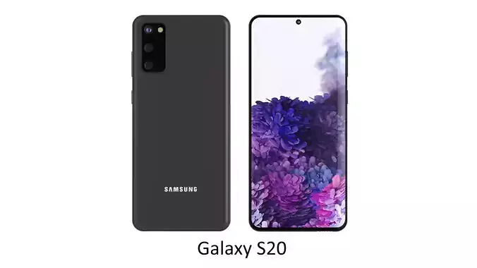 Samsung Galaxy S20 Cosmic Gray 3D model