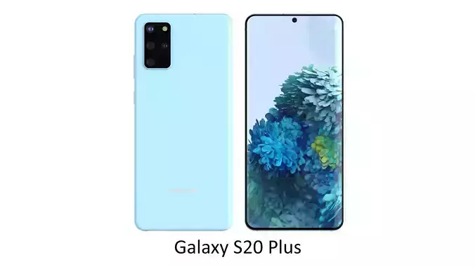 Samsung Galaxy S20 Plus Cloud Blue 3D model