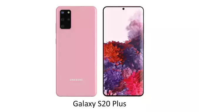 Samsung Galaxy S20 Plus Cloud Pink 3D model