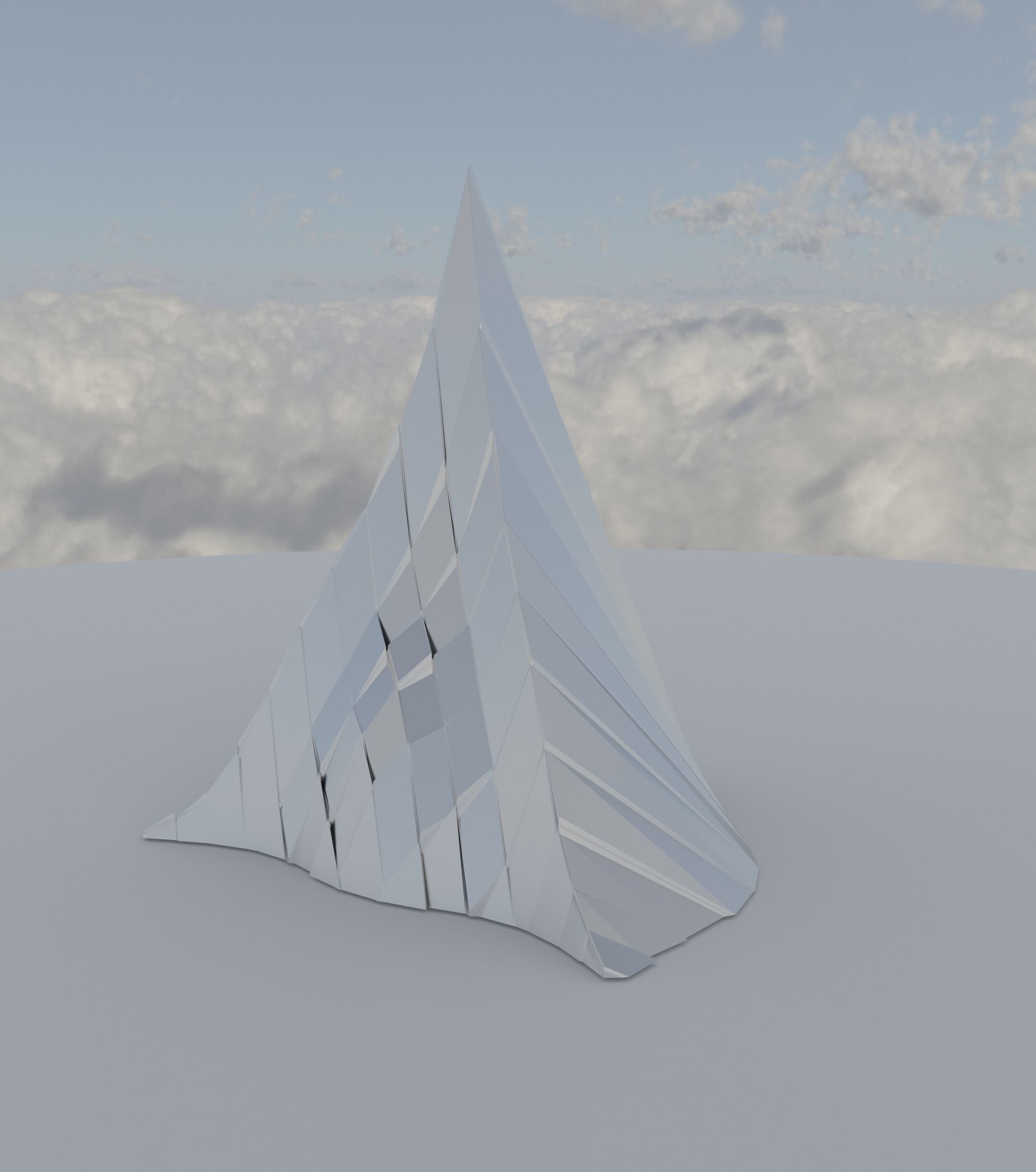 Silver Peak Structure 2nd Version Low-poly 3D model_13