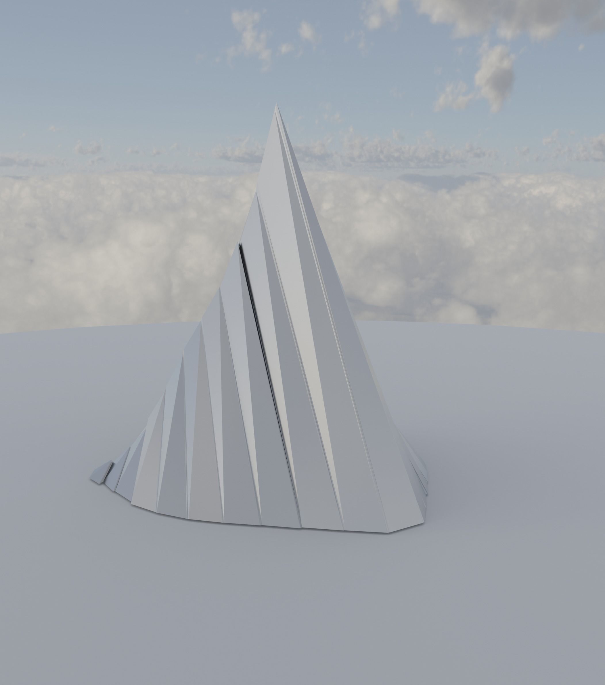 Silver Peak Structure 2nd Version Low-poly 3D model_10