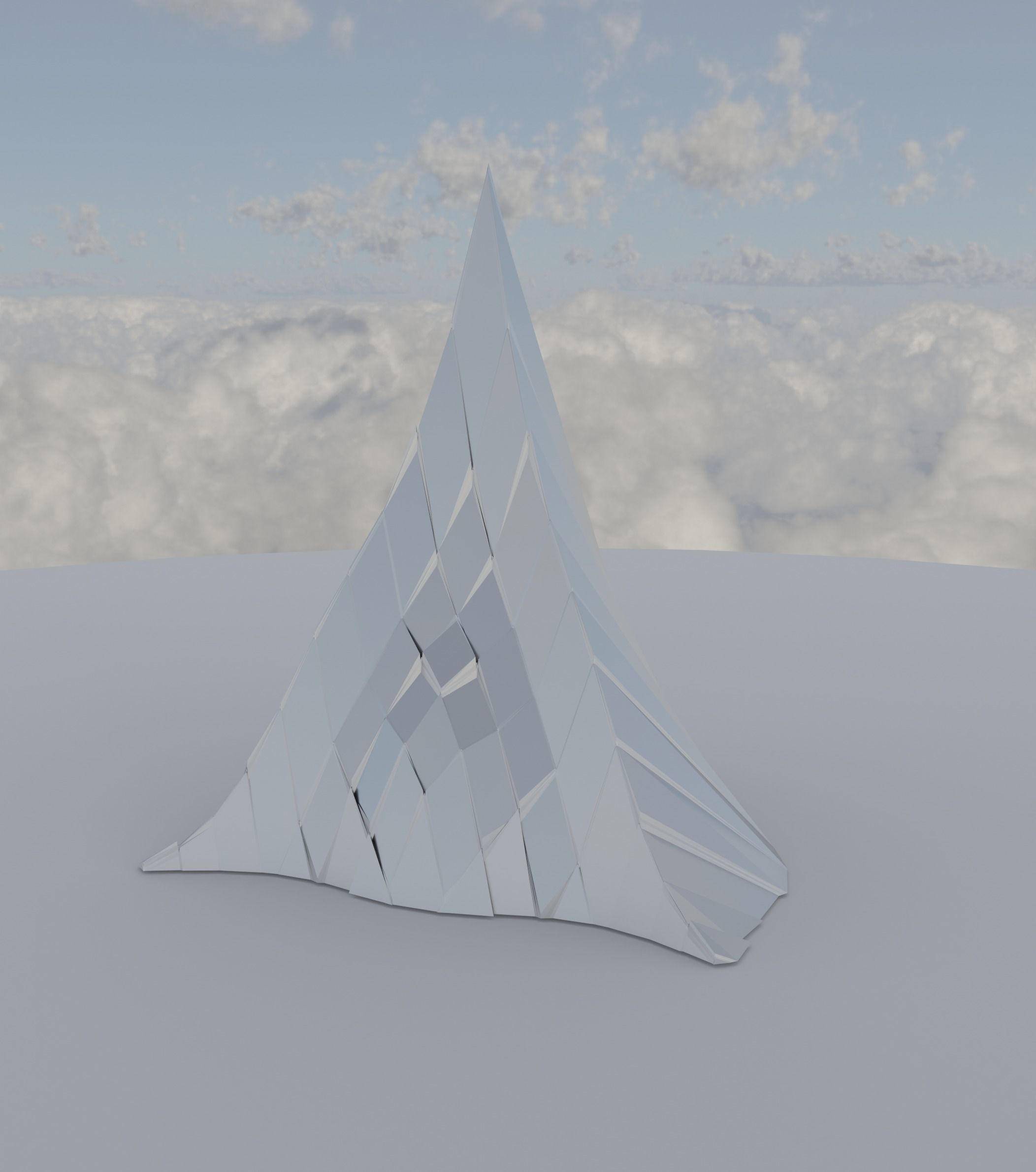 Silver Peak Structure 2nd Version Low-poly 3D model_14