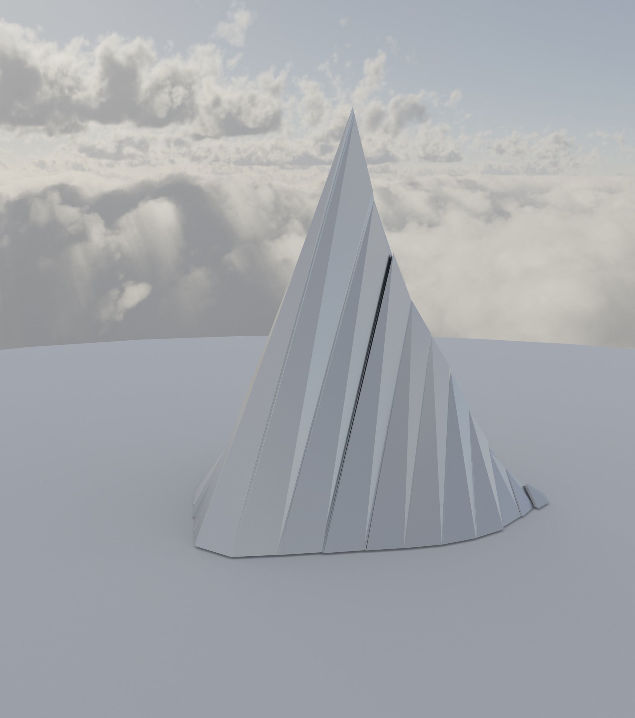 Silver Peak Structure 2nd Version Low-poly 3D model_8
