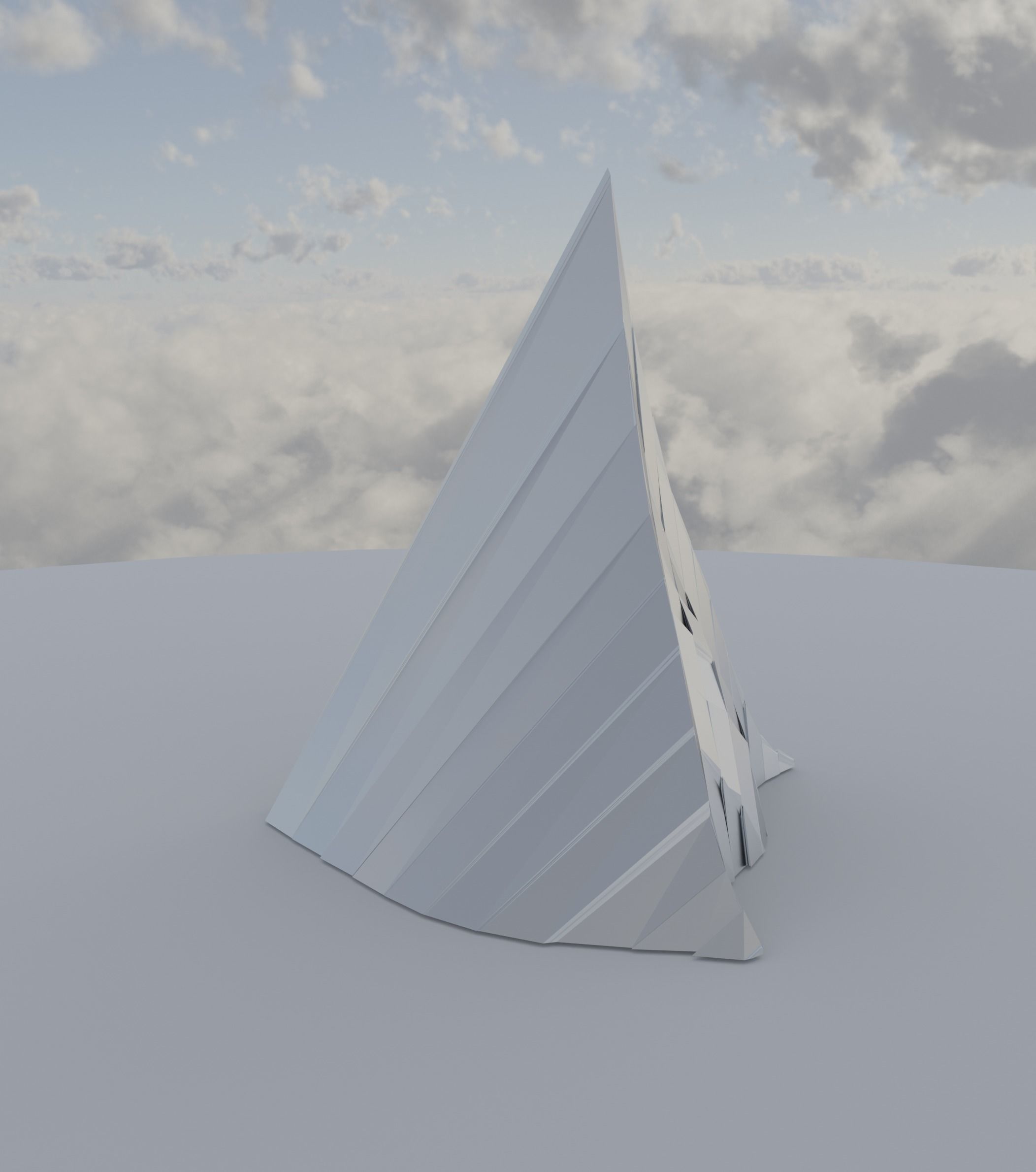 Silver Peak Structure 2nd Version Low-poly 3D model_6