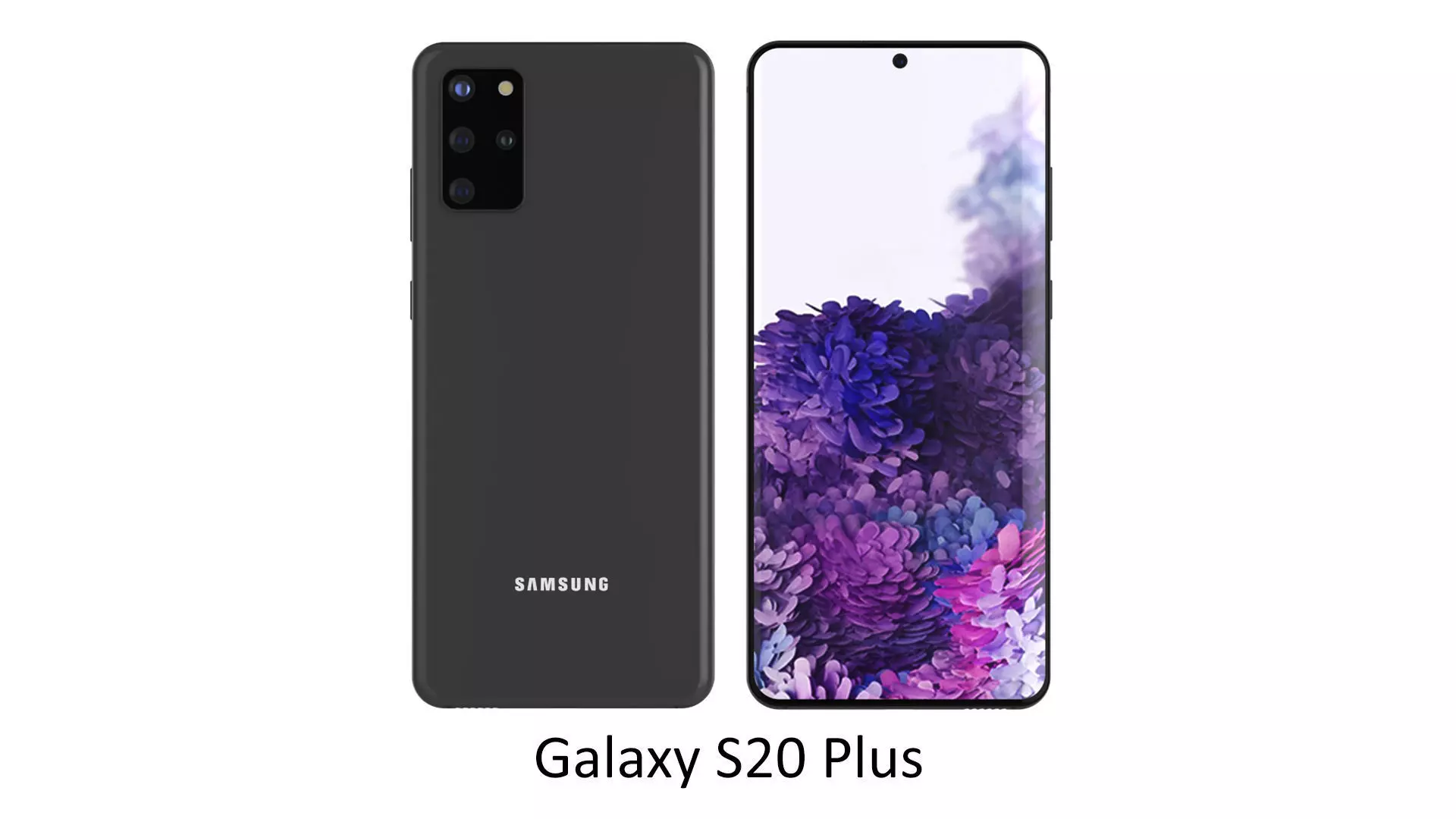 Samsung Galaxy S20 Plus Cosmic Gray 3D model