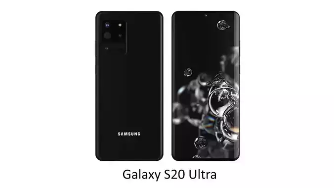 Samsung Galaxy S20 Ultra Cosmic Black 3D model