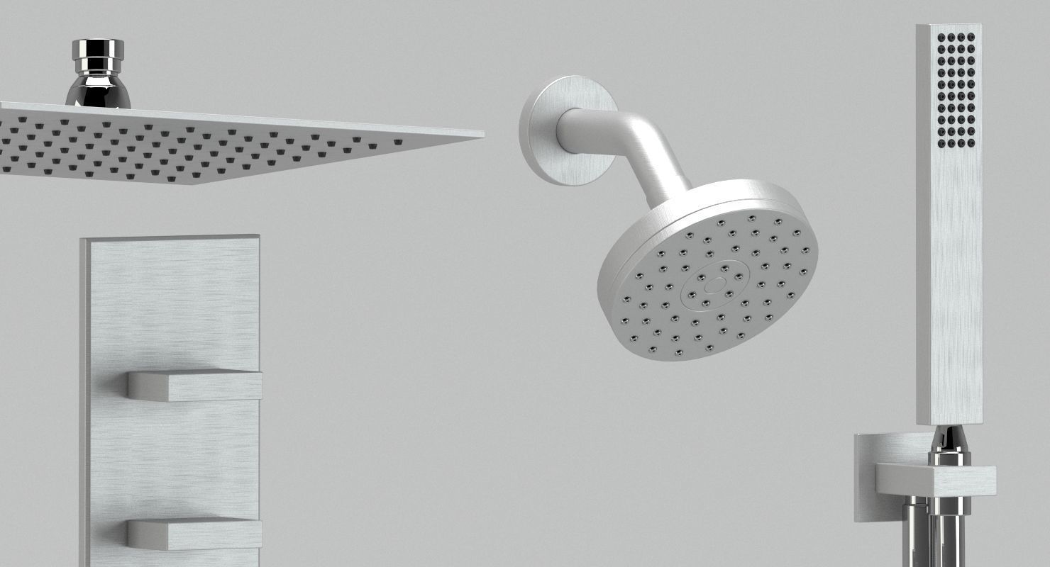 Bathroom set 01 3D model_2