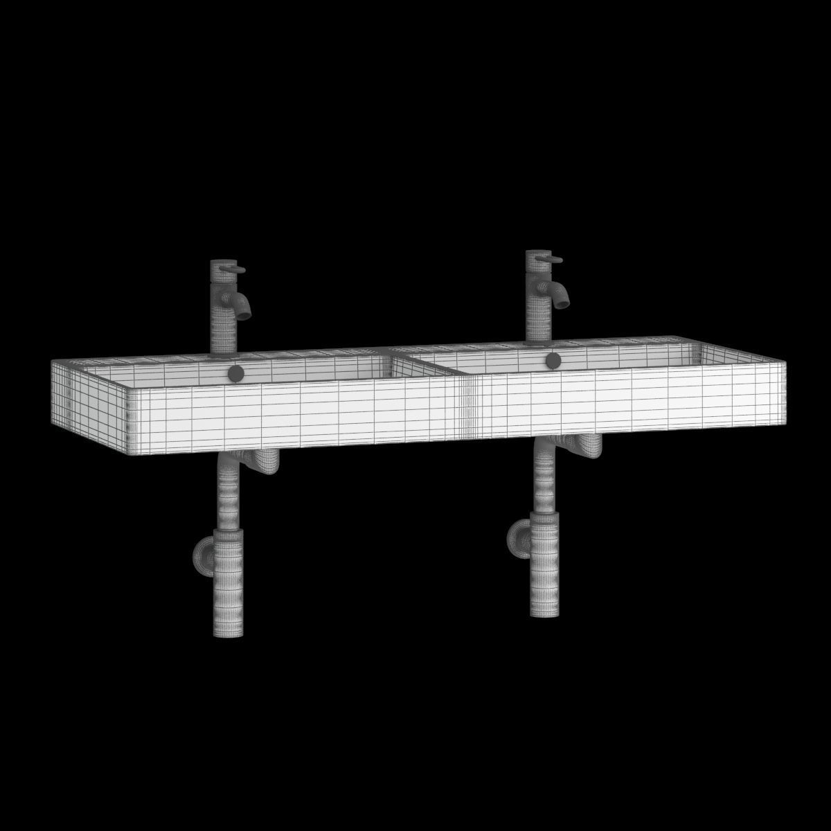 Bathroom Sink 01 3D model_10