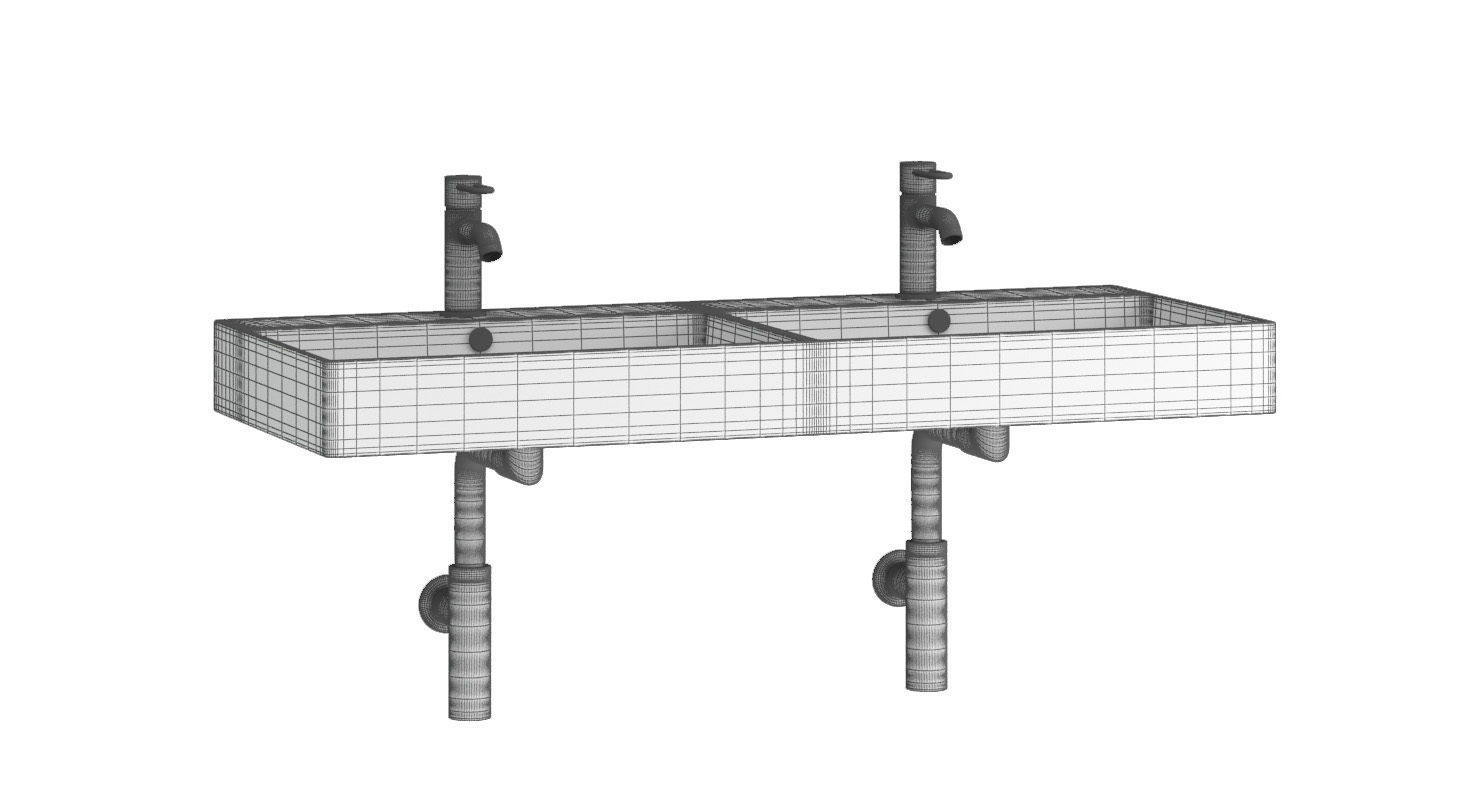 Bathroom Sink 01 3D model_9
