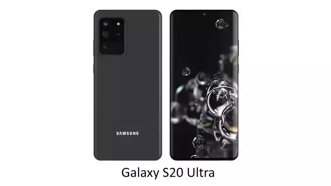 Samsung Galaxy S20 Ultra Cosmic Gray 3D model