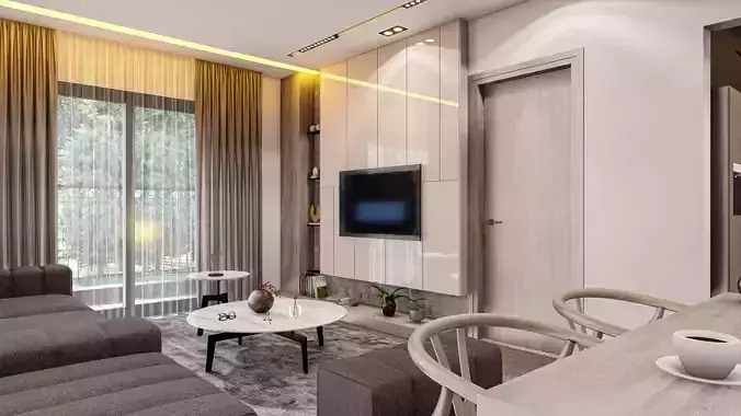 Interior House Lumion Scene 3D model