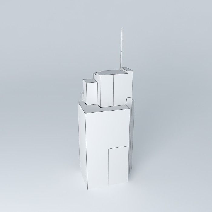 Old commercial building in Kaunas Free 3D model_4