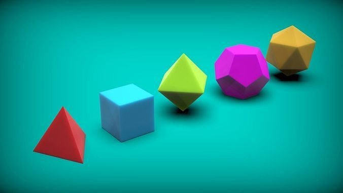 Platonic Solids 3D print model