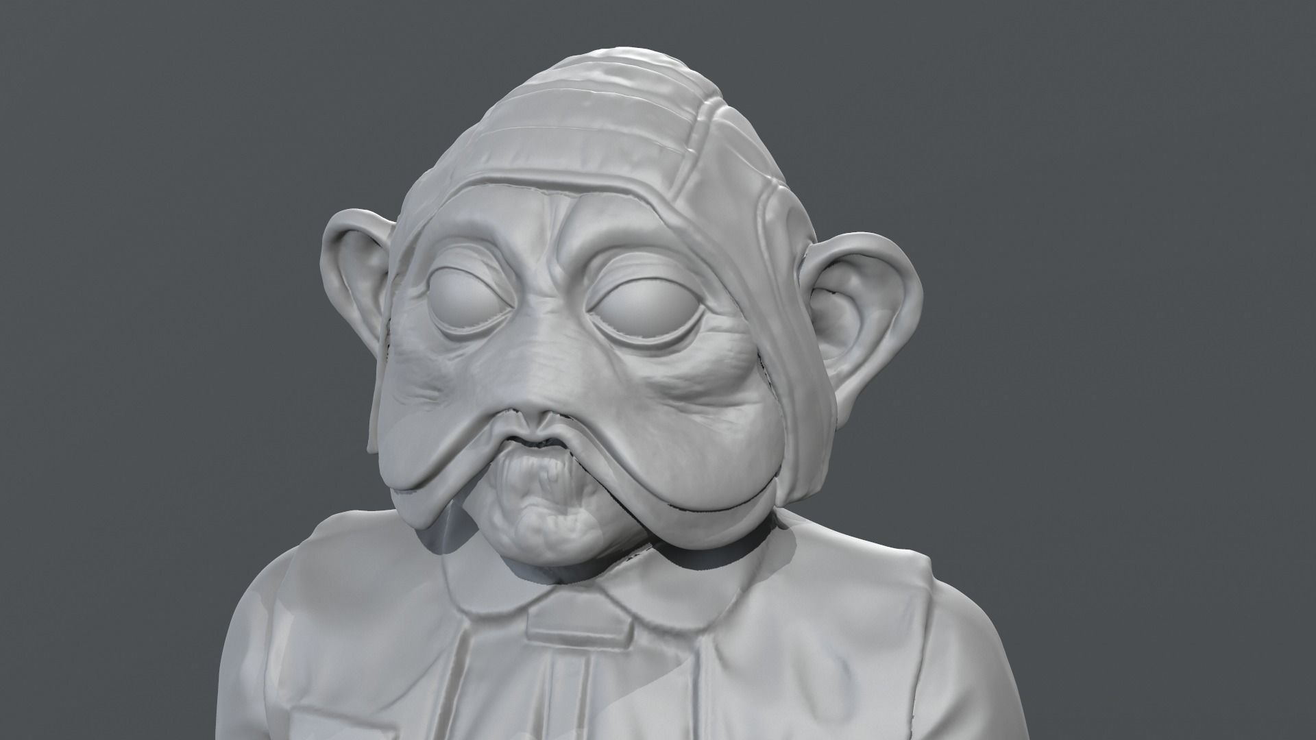 Richard Bonehill - Nien Nunb - Star Wars 3D print model_15