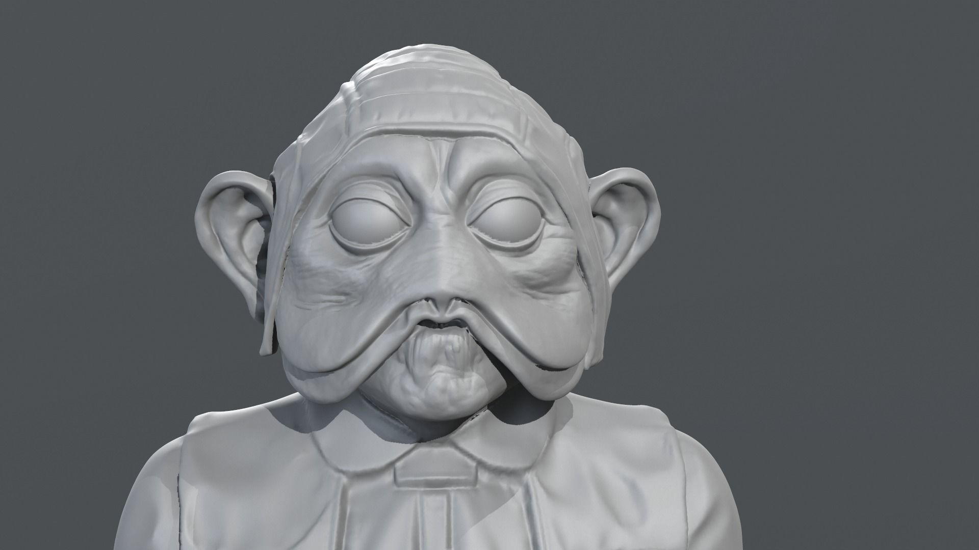 Richard Bonehill - Nien Nunb - Star Wars 3D print model_16