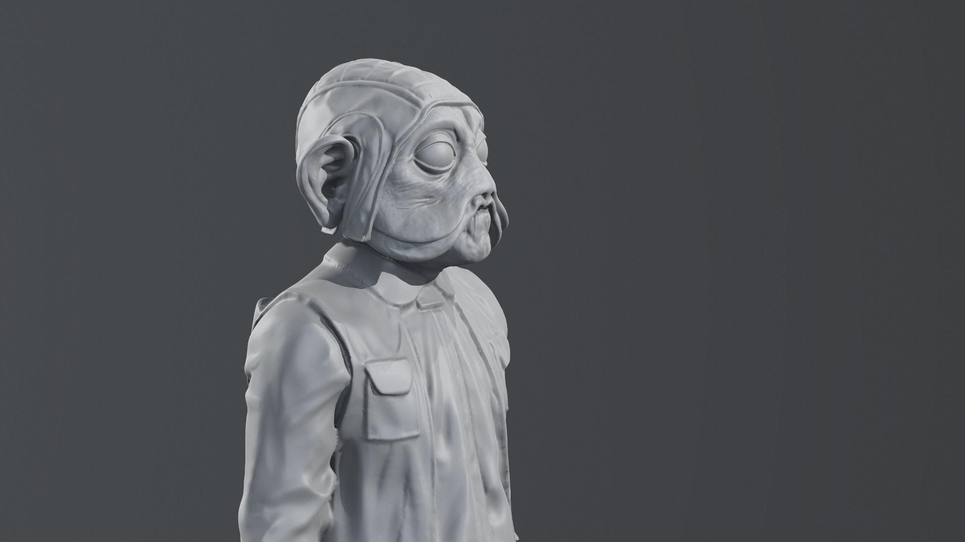 Richard Bonehill - Nien Nunb - Star Wars 3D print model_3