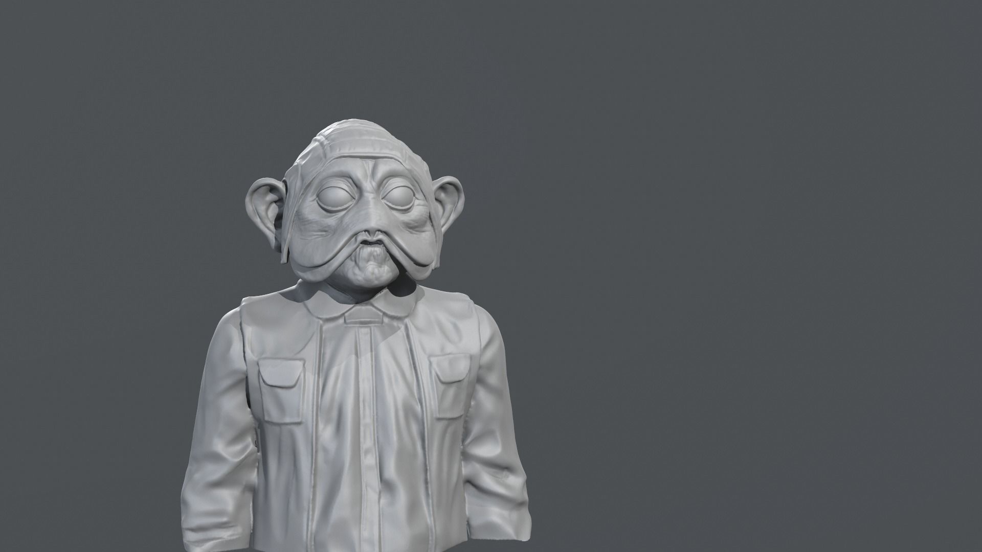 Richard Bonehill - Nien Nunb - Star Wars 3D print model_1