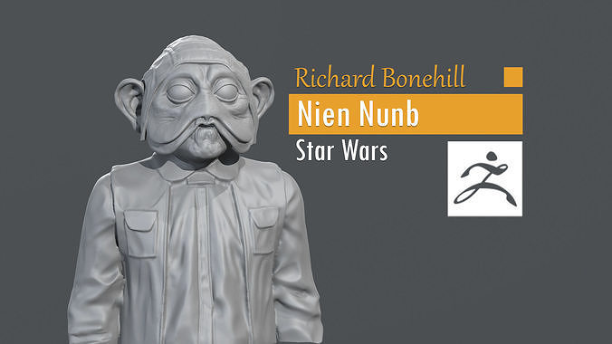 Richard Bonehill - Nien Nunb - Star Wars 3D print model