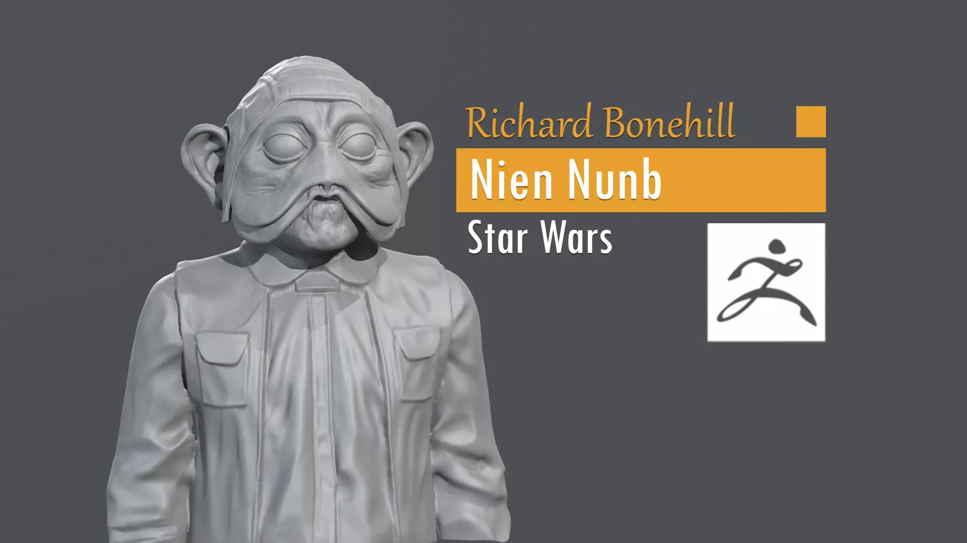 Richard Bonehill - Nien Nunb - Star Wars 3D print model_0
