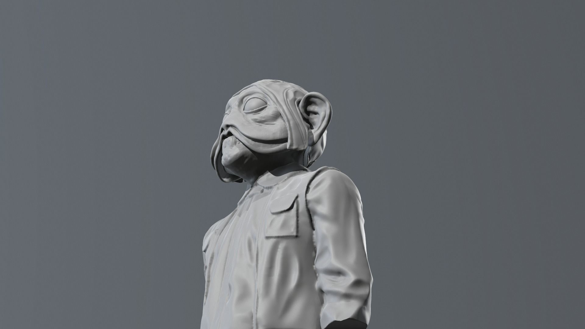 Richard Bonehill - Nien Nunb - Star Wars 3D print model_6