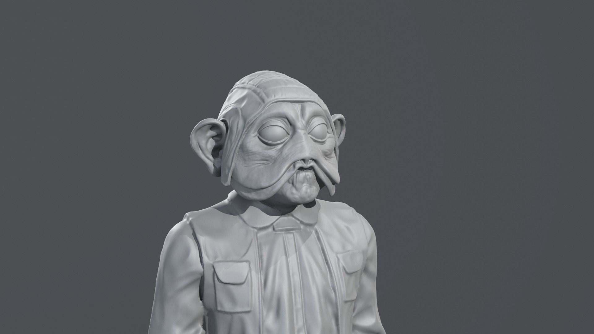 Richard Bonehill - Nien Nunb - Star Wars 3D print model_21