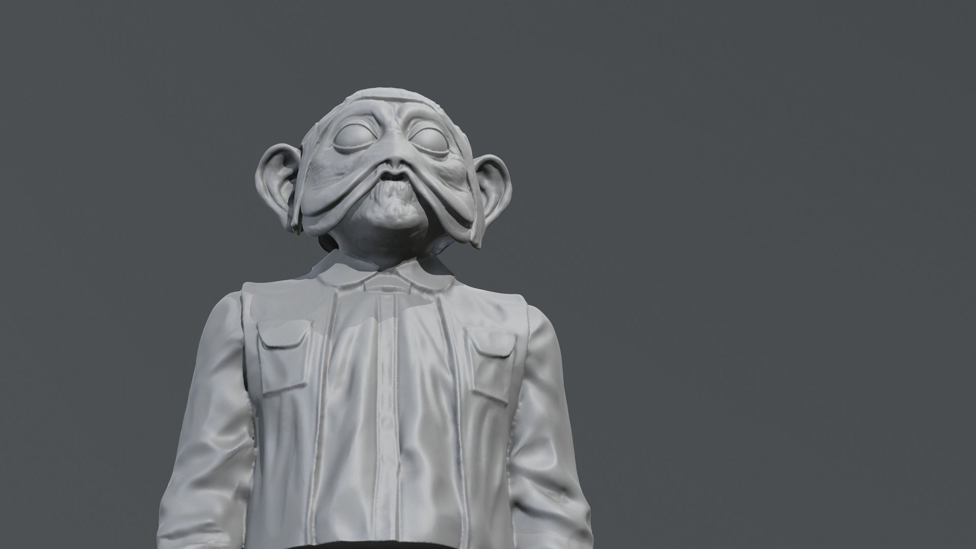 Richard Bonehill - Nien Nunb - Star Wars 3D print model_7