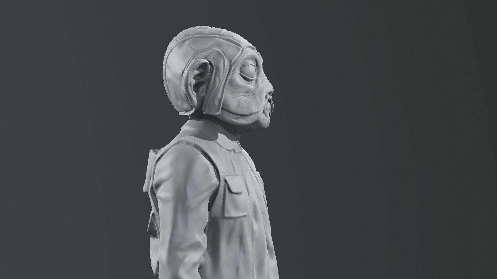 Richard Bonehill - Nien Nunb - Star Wars 3D print model_9