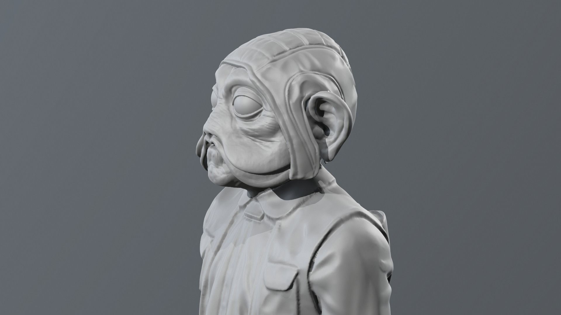 Richard Bonehill - Nien Nunb - Star Wars 3D print model_14