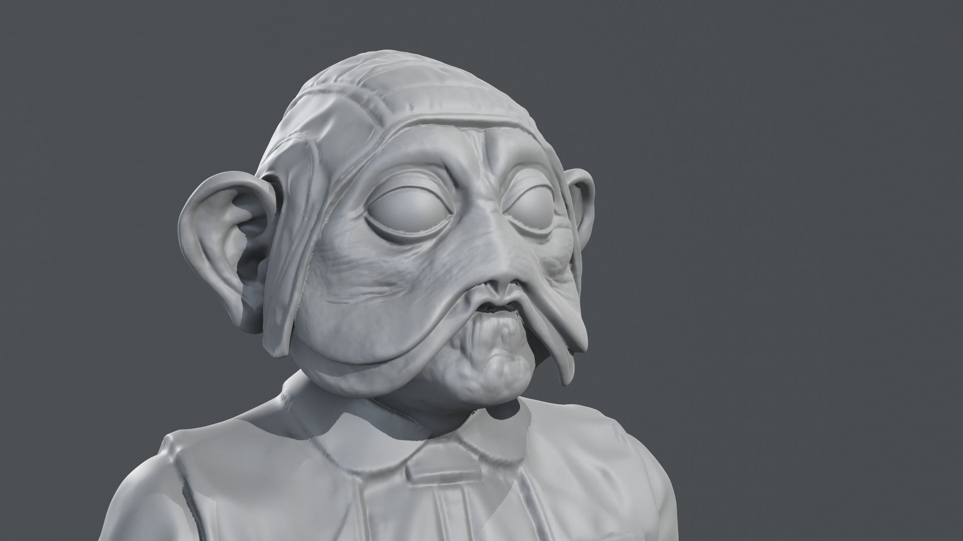 Richard Bonehill - Nien Nunb - Star Wars 3D print model_17