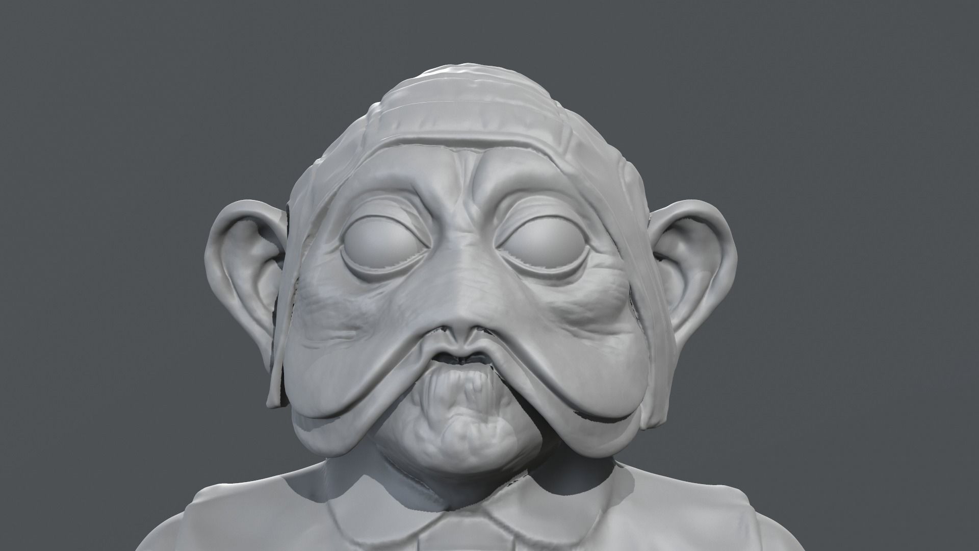 Richard Bonehill - Nien Nunb - Star Wars 3D print model_20