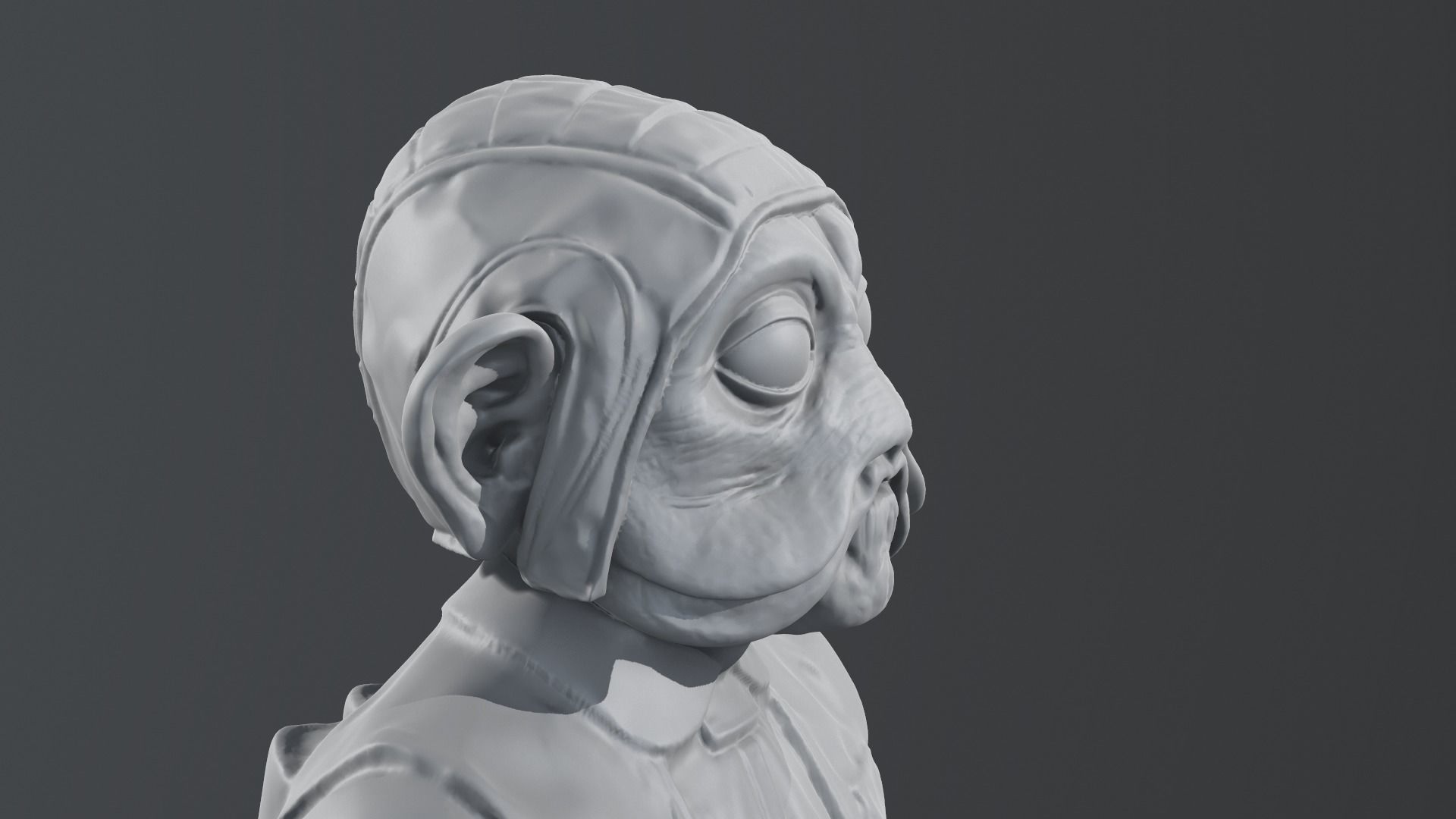Richard Bonehill - Nien Nunb - Star Wars 3D print model_19