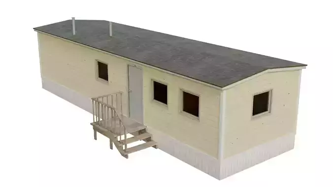 Trailer house with interior