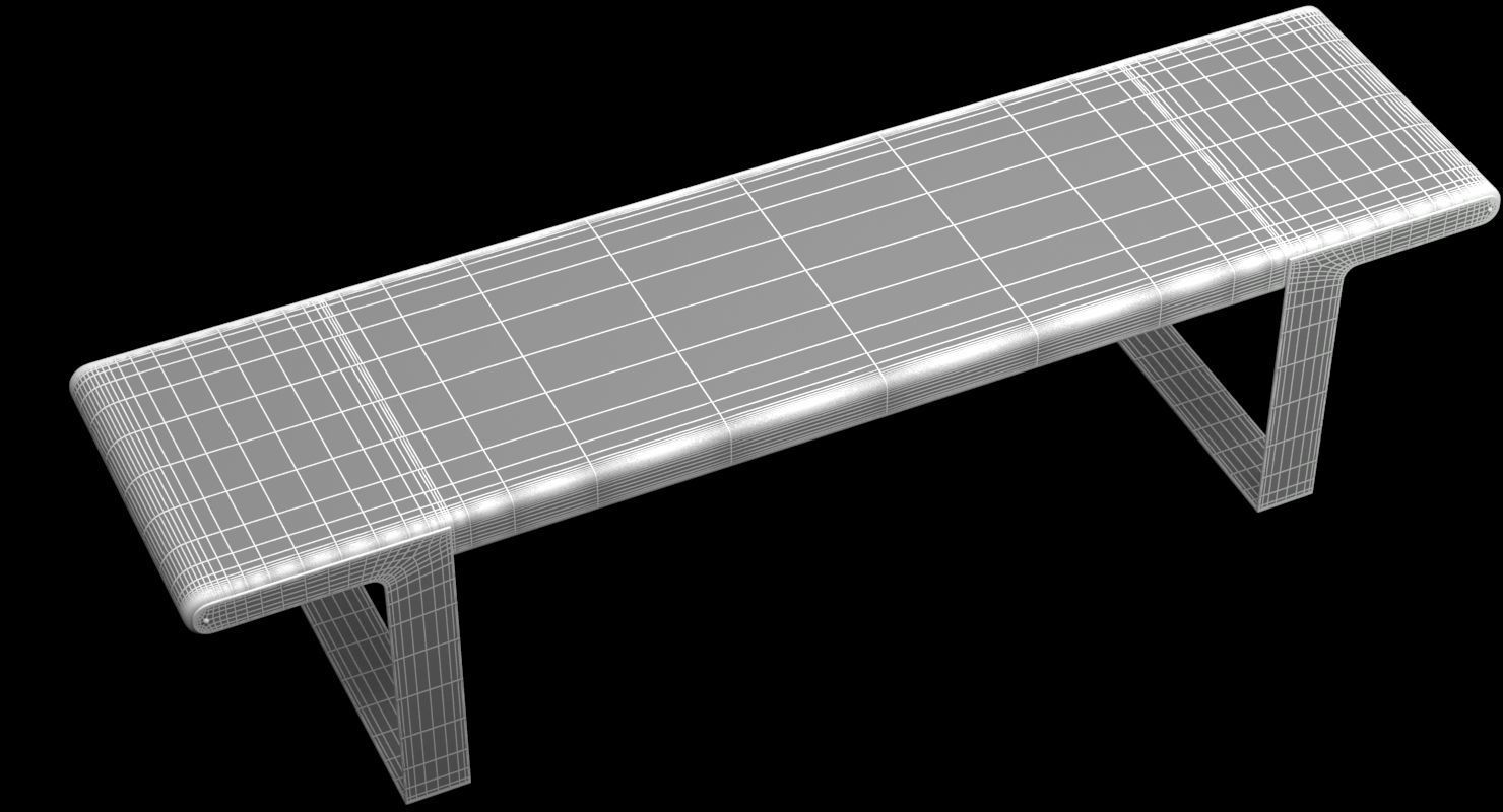 Bench 05 3D model_11