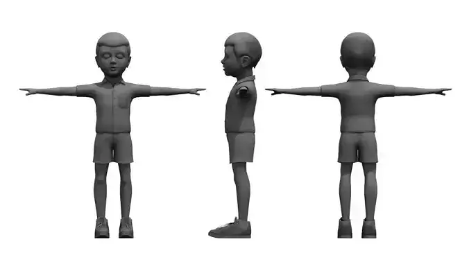boy 3d model