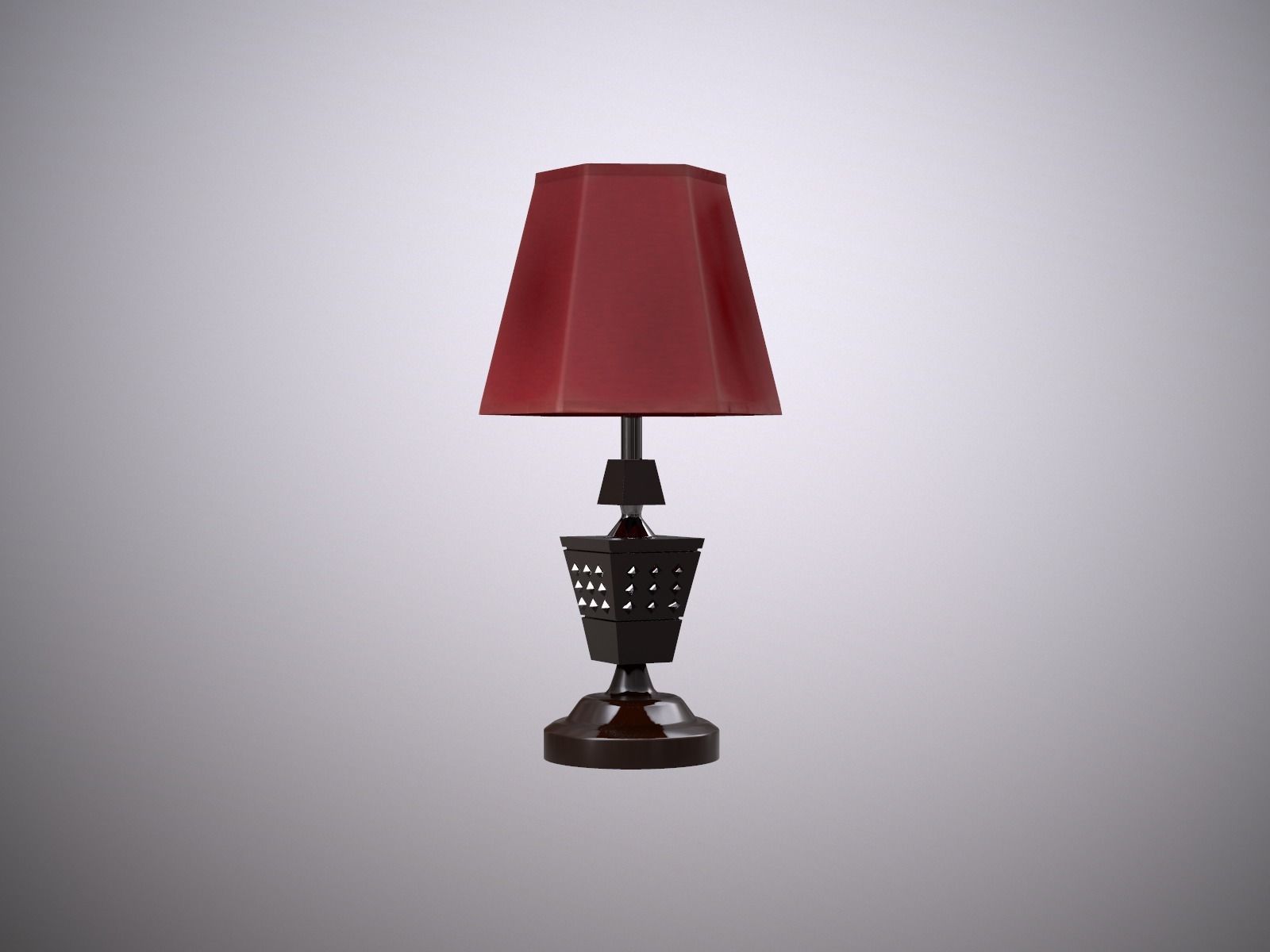 Table Lamp - Decor  Low-poly 3D model_5