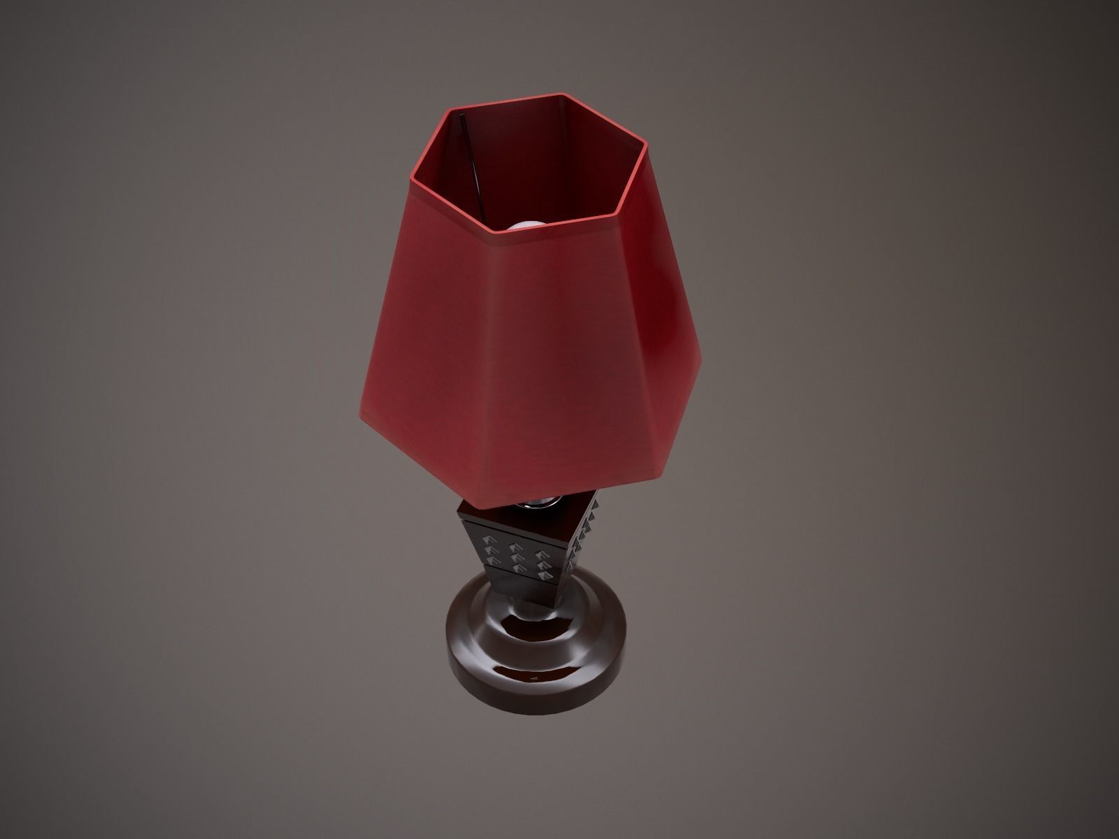 Table Lamp - Decor  Low-poly 3D model_3
