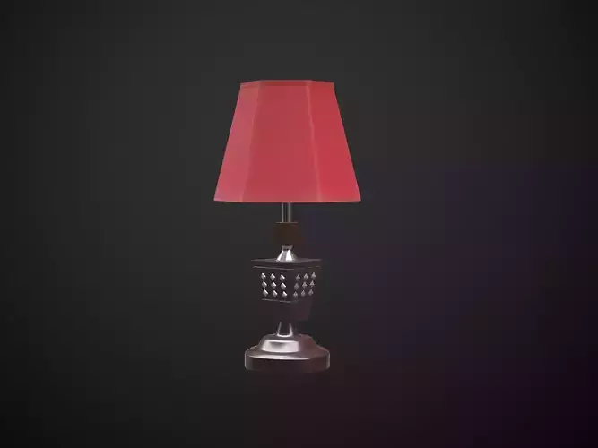 Table Lamp - Decor  Low-poly 3D model