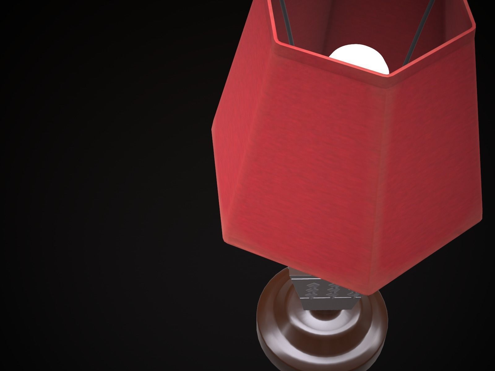 Table Lamp - Decor  Low-poly 3D model_12