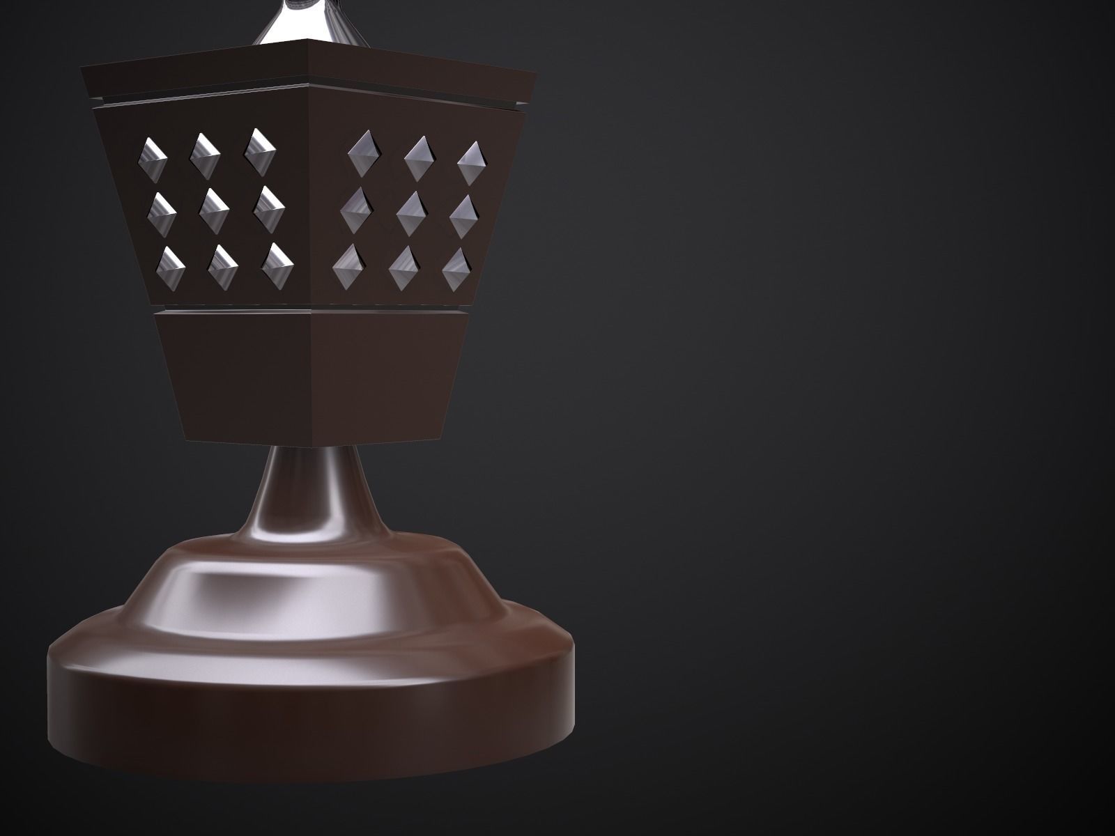 Table Lamp - Decor  Low-poly 3D model_10