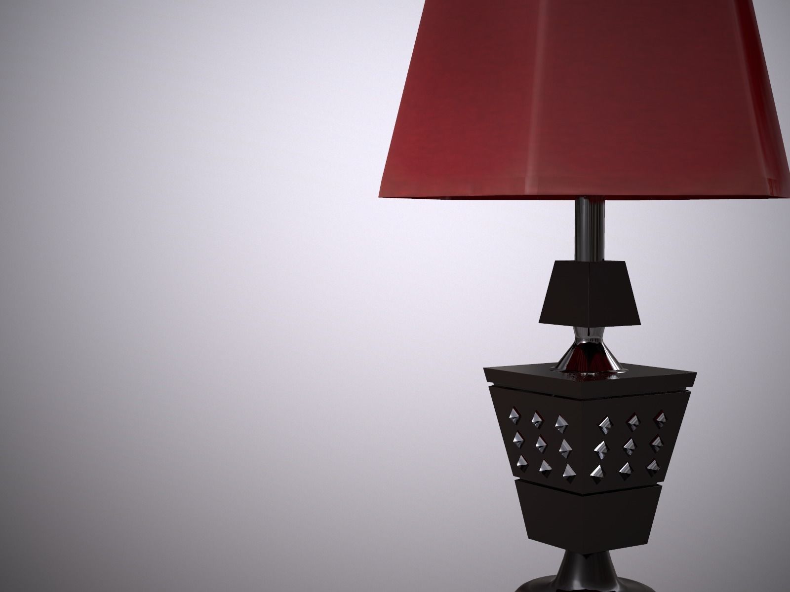 Table Lamp - Decor  Low-poly 3D model_6