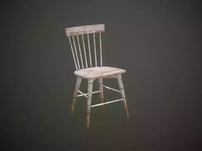 Dirty Wooden Chair 