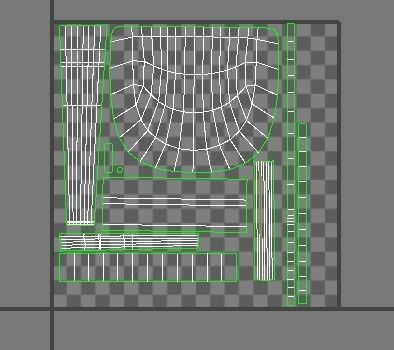 Dirty Wooden Chair  Low-poly 3D model_3