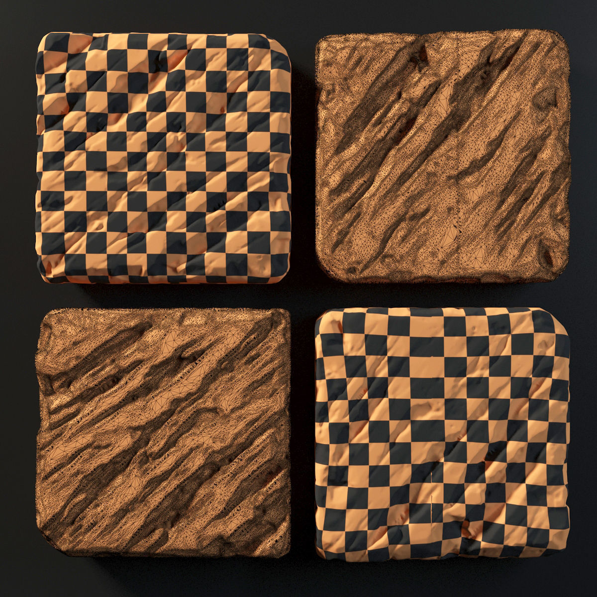 Slab stone rock granite huge n1 3D model_12