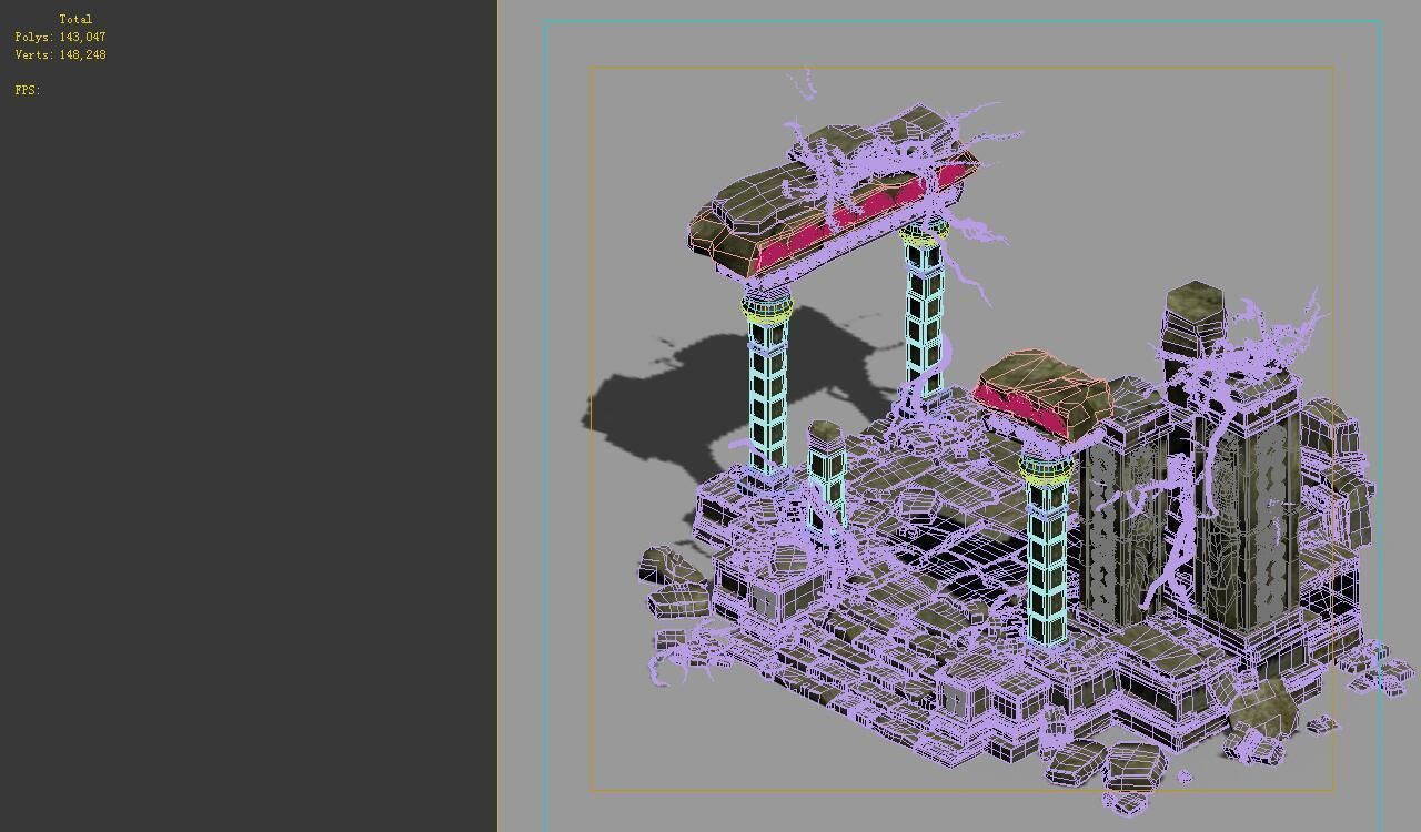 Kashayana Buddha in the ruins of the forest 4 3D model_2