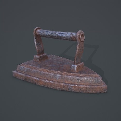 Medieval Clothes Iron Low-poly 3D model