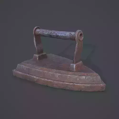 Medieval Clothes Iron Low-poly 3D model