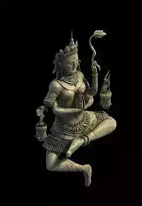 Game Model - Kapya Buddha Forest Law Hall - statue