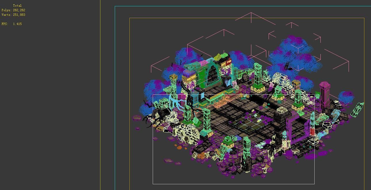 Model - Kashayana Buddha Forest Law Hall altar 3D model_2